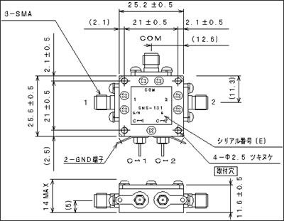 SNS-131外形図